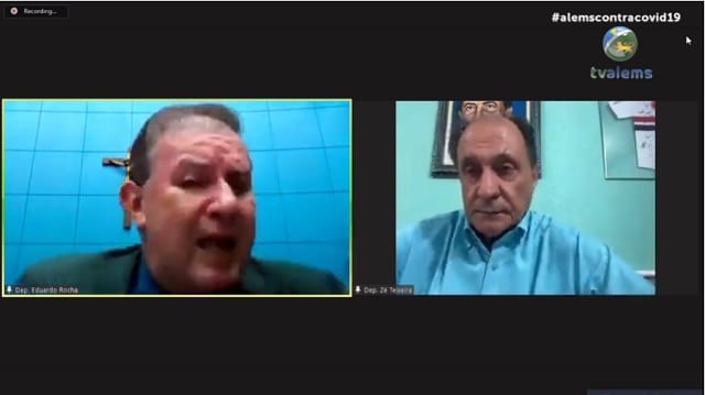 Deputados de MS batem boca para defender Bolsonaro e criticar falta de vacina Foto: Reprodução, TV ALEMS