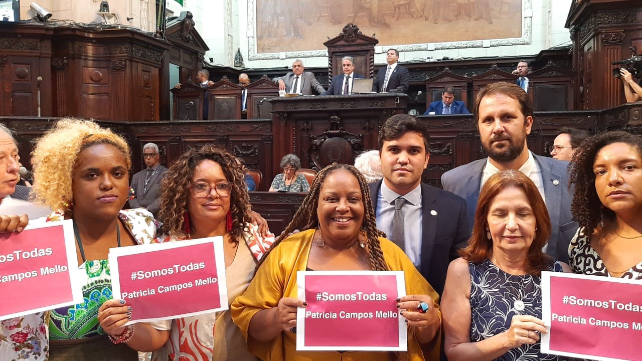 Jornalistas vão à Alerj contra ações de Bolsonaro