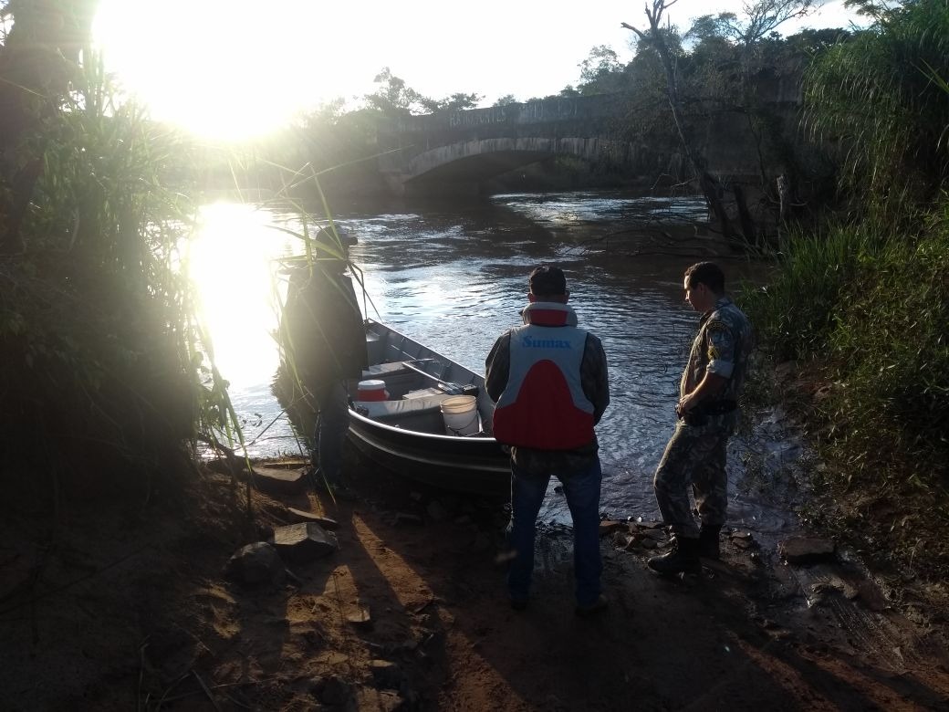 PMA autua três pescadores por pesca ilegal, em Amambai Foto: Divulgação