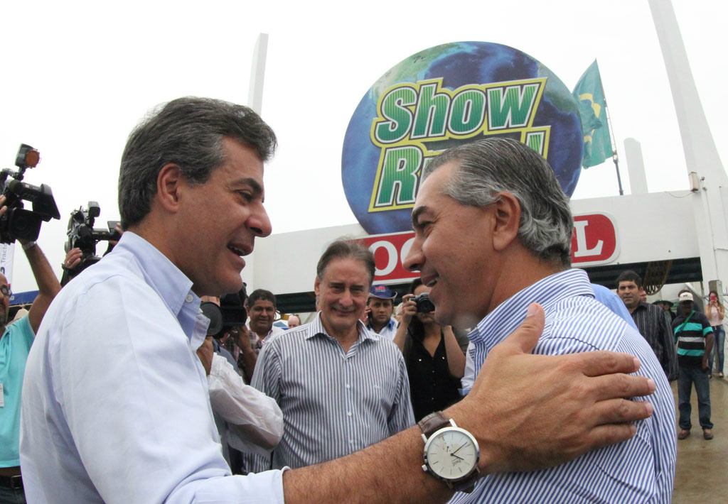 Show Rural: governadores do bloco dos estados da região sul Reinaldo foi recepcionado pelo governador Beto Richa na Show Rural de 2016Foto: Chico Ribeiro