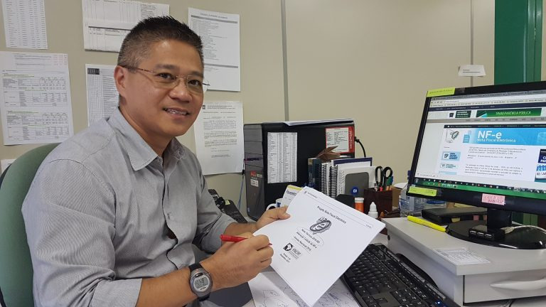 Gestor da NF-e, Eduardo Henrique Higa. Foto: Diana Gaúna