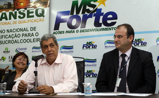 Parceria garante a qualificação de 1.722 trabalhadores em MS Solenidade contou com a presença do representante do MTE, Alessandro Luciani Bonzano Comper