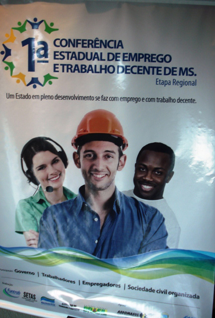 Começa hoje a 1ª Conferência Estadual de Emprego e Trabalho Decente de MS