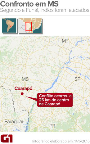 PF e Força Nacional fazem perícia em fazenda de Caarapó ocupada por índios PF e Força Nacional fazem perícia em fazenda de Caarapó ocupada por índios