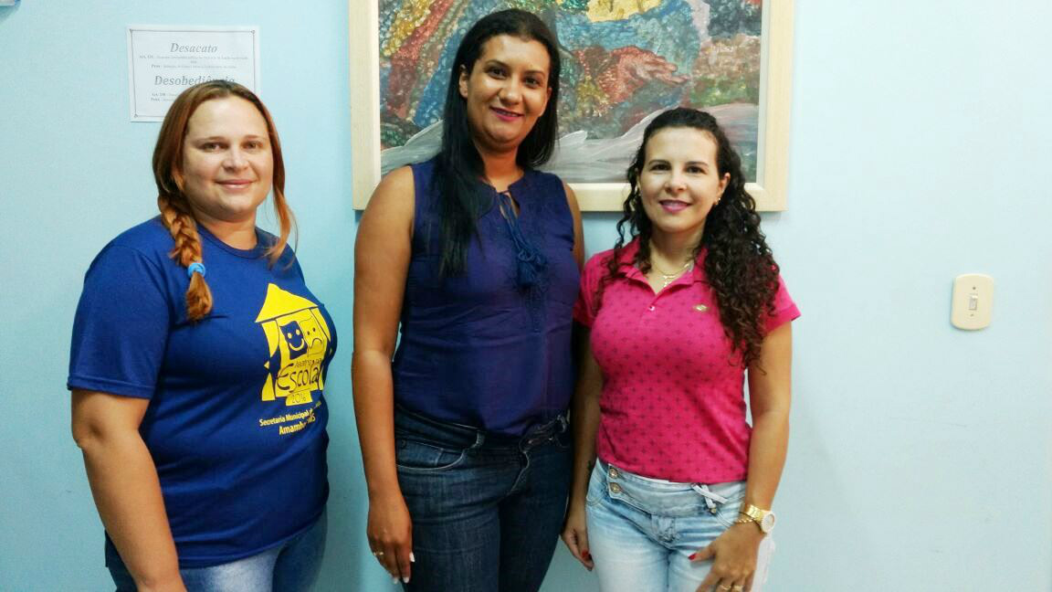 E/D: Longine Fonseca, Simone Schier e Rosilei Maciel / Foto: Moreira Produções