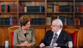 Dilma diz na TV que dificuldade econômica é passageira Presidenta Dilma Rousseff durante entrevista ao programa Jô Soares - Roberto Stuckert Filho/PR
