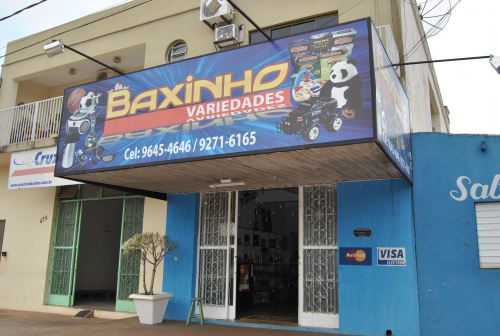 Fachada da loja Baxinho Variedades. Foto: Moreira Produções.