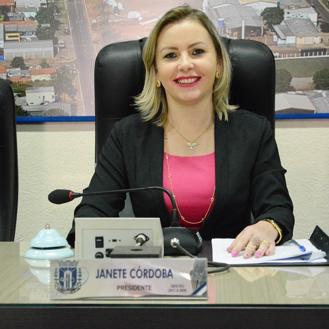 Presidente do legislativo, vereadora Janete Córdoba, autora da proposição / Foto: Assessoria