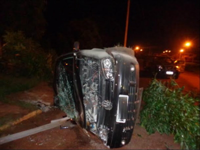 O acidente aconteceu na madrugada deste sábado (15) / Fotos: Assessoria da 3ª CIPM