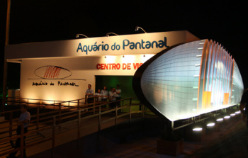 Estande do Aquário do Pantanal já está aberto para visitação no Parque das Nações Indígenas