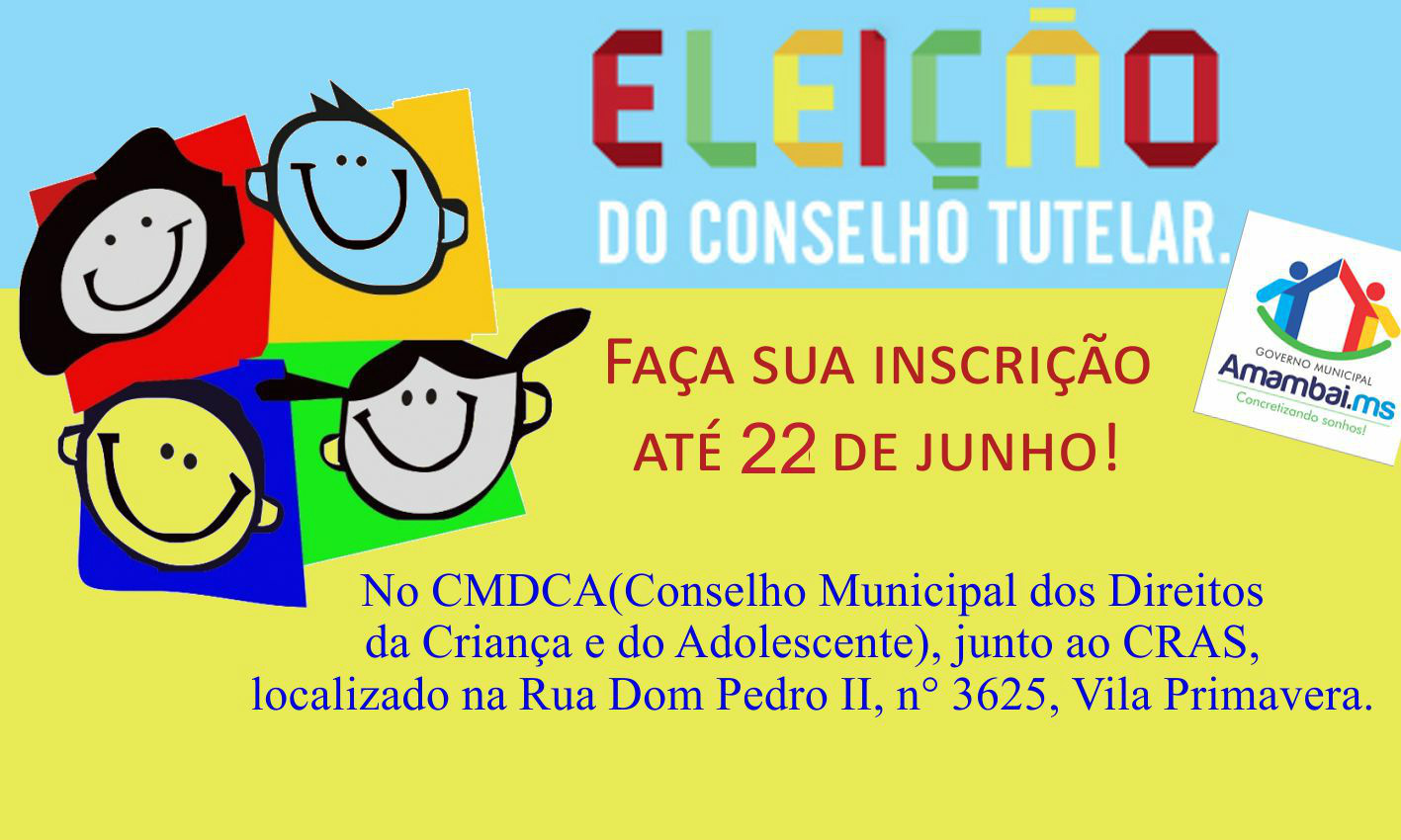 Conselho Tutelar de Amambai prorroga inscrições para conselheiro Conselho Tutelar de Amambai prorroga inscrições para conselheiro