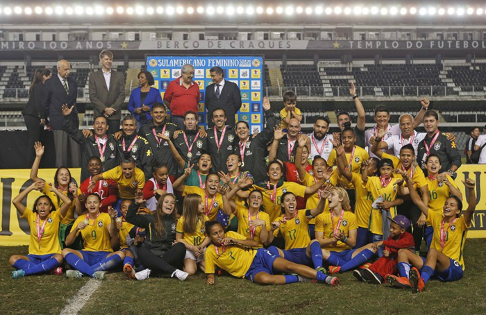 Seleção brasileira de futebol feminino é heptacampeã do Sul-Americano sub 20 Foto: CBF