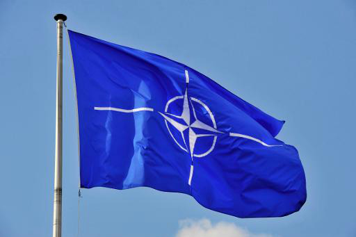 Bandeira da Otan na sede da organização em Bruxelas (AFP/Arquivos, Georges Gobet)