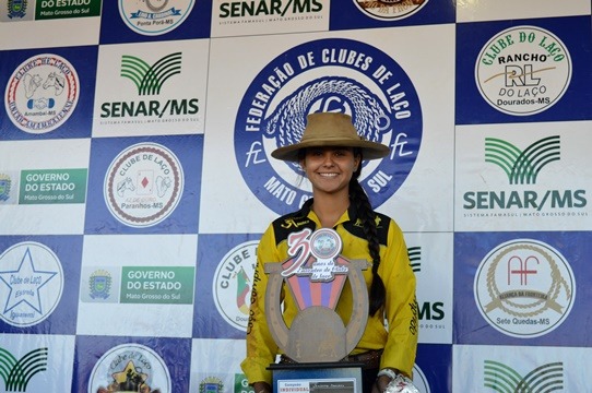 Veja a classificação do 30º Encontro Interestadual de Laço Comprido, em Amambai Ariane Soares foi destaque no evento em Amambai / Foto: Moreira Produções