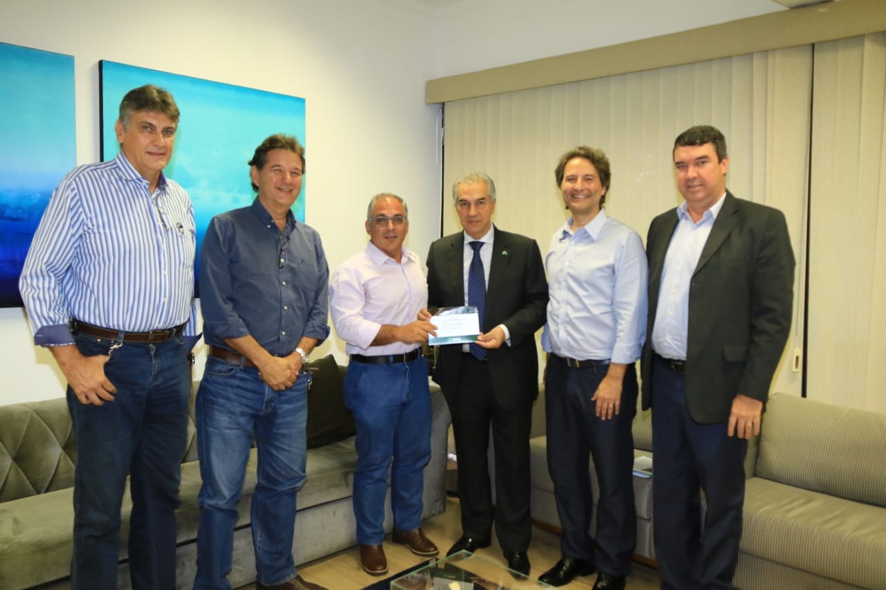 Reinaldo Azambuja recebe nova diretoria do Sindicato Rural de Campo Grande Divulgação.