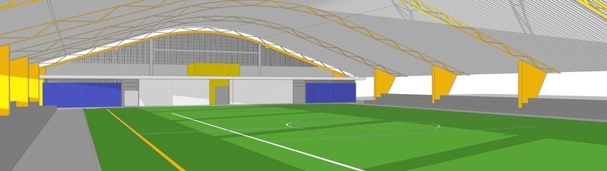 Recursos para construção de quadra esportiva na aldeia Amambai é solicitado O presente projeto destina-se à construção de Quadra Coberta com Vestiário, a ser implantada nas diversas regiões do Brasil / Ilustração: Ministério da Educação