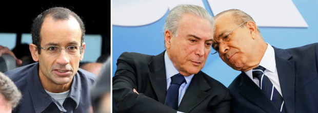 Marcelo entrega Padilha e diz que foi ele quem pediu R$ 10 milhões no Jaburu