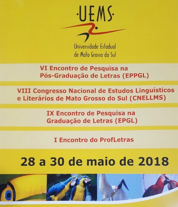 Curso de Letras da UEMS realiza Congresso e Encontros de 28 a 30 de maio