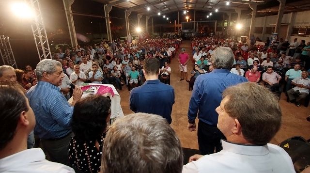 André discursa em ato político em Dourados (Foto: Divulgação )