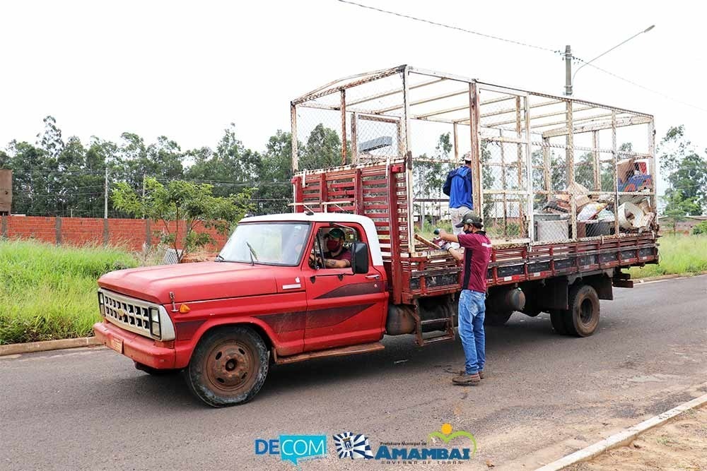 Prefeitura de Amambai e Coopercicla realizam Coleta Seletiva em vilas da cidade A coleta está acontecendo nos dias 5 e 6 de março / Foto: Decom