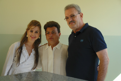 Ilzo solicita ao deputado Geraldo Resende investimentos para o Hospital Regional Vereador Ilzo com a deputada estadual, Mara Caseiro e o deputado federal, Geraldo ResendeFoto: Moreira Produções