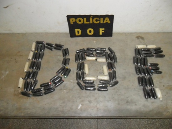 DOF prende duas pessoas com pasta-base de cocaína durante fiscalização em Corumbá