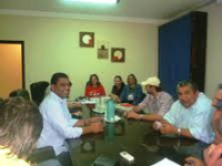 Direção do Simted durante reunião com vereadores