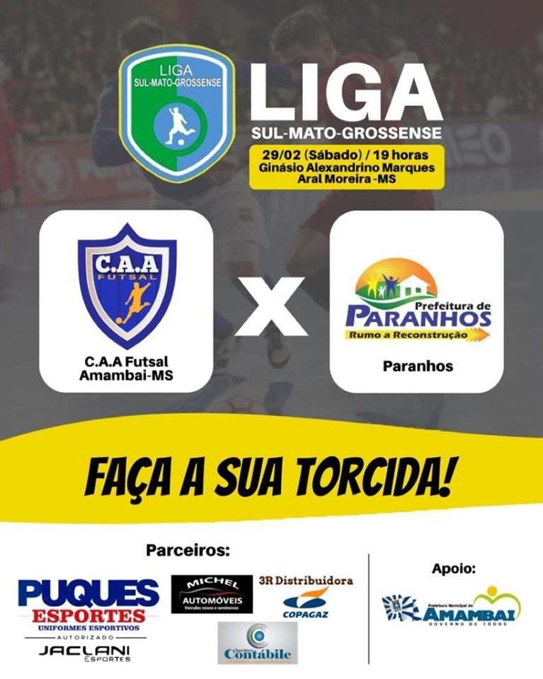 CAA/Amambai tem jogo decisivo neste sábado (29) em Aral Moreira CAA/Amambai tem jogo decisivo neste sábado (29) em Aral Moreira