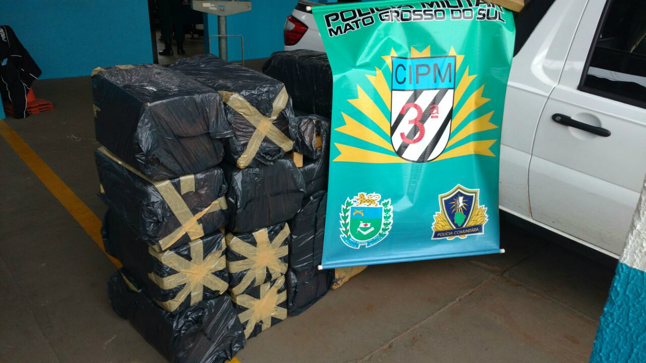 As drogas seria encaminhadas até Florianópolis / Foto: Polícia Militar