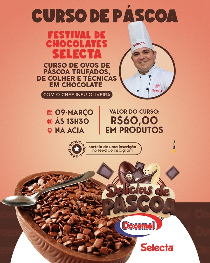 Docemel realiza curso de ovos de Páscoa nessa terça-feira (9), em Amambai