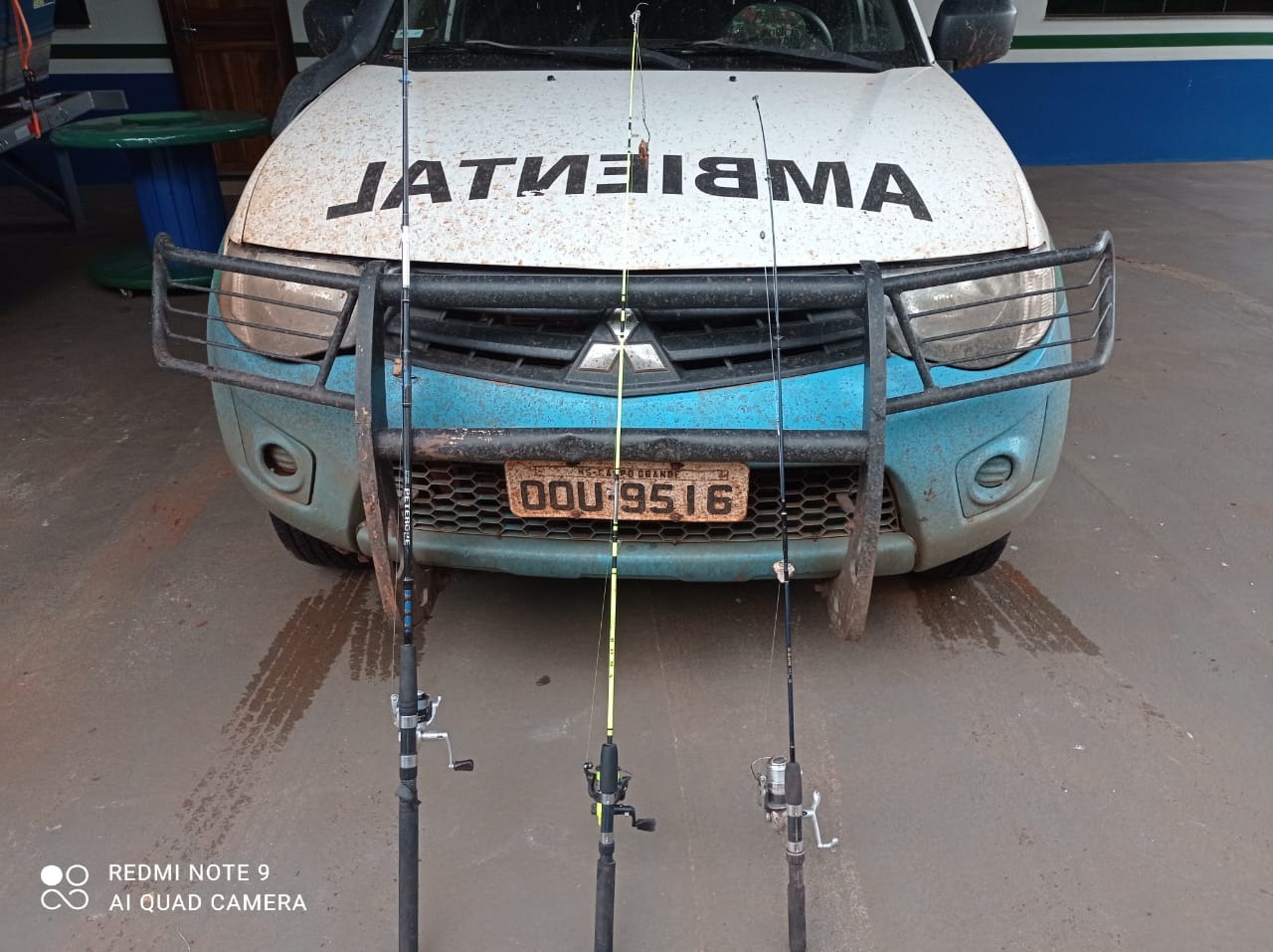 Polícia Militar Ambiental de Amambai autua dois pescadores por pesca ilegal Foto: PMMS