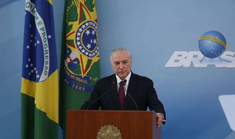 Temer durante pronunciamento à nação - José Cruz/Agência Brasil