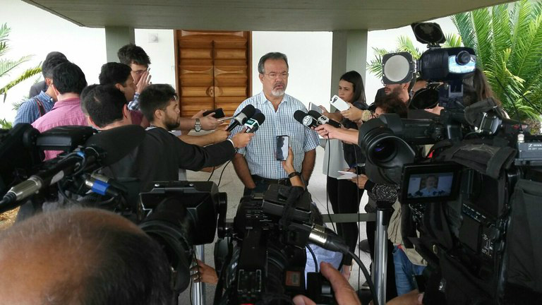 Em coletiva, Raul Jungmann afirmou que a ordem e segurança pública no Estado do Espírito Santo se encontra recuperadaFoto: Divulgação