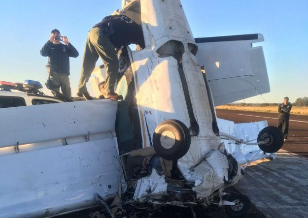 Brasileiros morrem em queda de avião em Pedro Juan Caballero