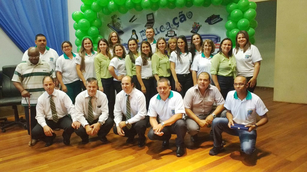 A equipe do NTE de Ponta Porã com os professores Progetecs de  Amambai, Aral Moreira, Antonio João, Cel. Sapucaia e Ponta Porã.