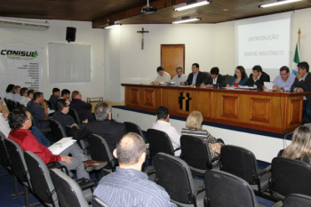 Prefeitos do Conseul do Estado reunidos na Assomasul / Foto: Divulgação/Assomasul