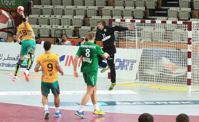 Brasil vence a Bielorrússia por 34 a 29 no Mundial de Handebol Brasil vence a Bielorrússia por 34 a 29 no Mundial de Handebol