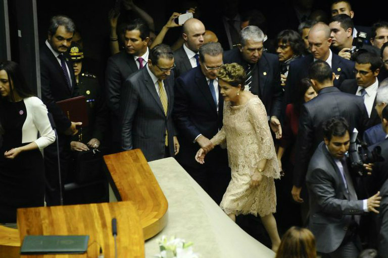 Dilma durante sua posse: parlamentarismo? Foto /  Divulgação