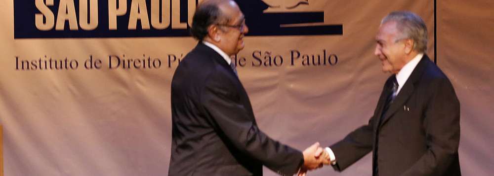 Gilmar: ‘Temer seria um ótimo presidente’ Gilmar: ‘Temer seria um ótimo presidente’