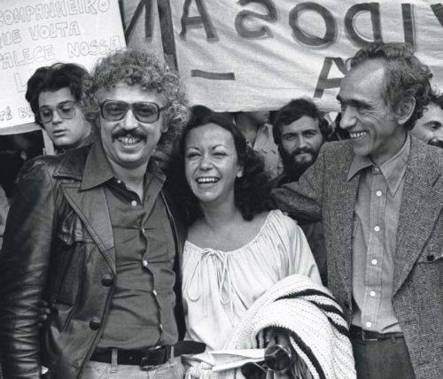 Morre a cientista política e militante Vânia Bambirra Theotonio dos Santos, Vânia e Betinho retornando do exílio / Foto: Divulgação