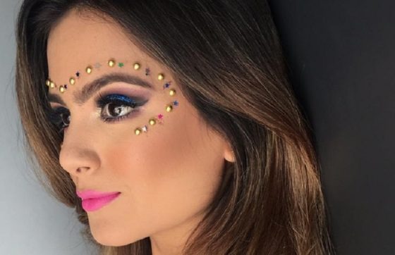 Make para o Carnaval: saiba os cuidados ao usar pedrarias na maquiagem
