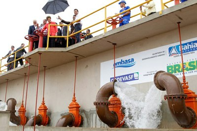 Para presidenta, obra garante que combate da seca não seja usado politicamente (Foto:Roberto Stuckert Filho/PR) 