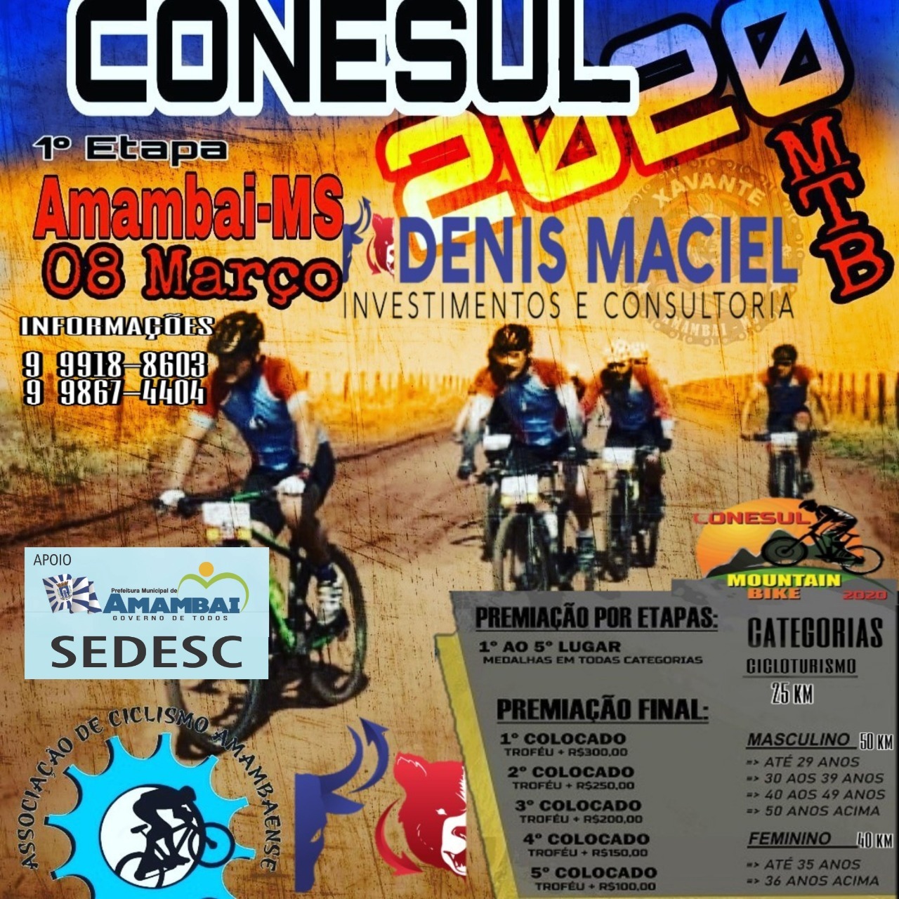 Amambai abre Campeonato Conesul de Montain Bike neste domingo (8) Amambai abre Campeonato Conesul de Montain Bike neste domingo (8)