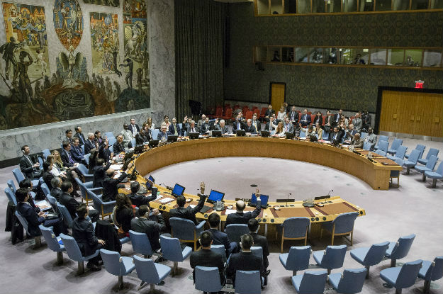 Votação no Conselho de Segurança em novembro de 2016 sobre Coreia do Norte Foto: ONU/Manuel EliasFoto: Divulgação