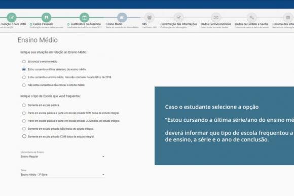 Tela Isenção Enem 2Divulgação/Inep