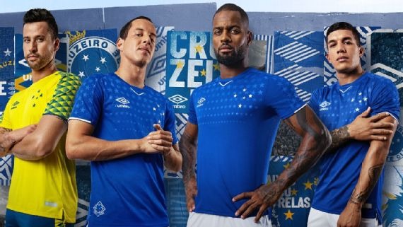 Cruzeiro confirma nova camisa 'estrelada' para estreia na Libertadores Nova camisa do Cruzeiro Divulgação