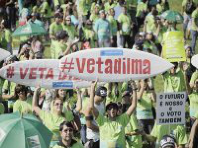 Manifestação em São Paulo pede veto ao texto do novo Código Florestal