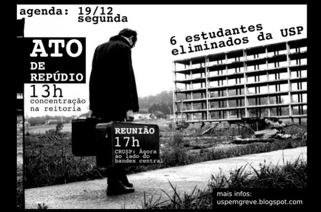 Estudantes marcam nova manifestação na USP Estudantes marcam nova manifestação na USP