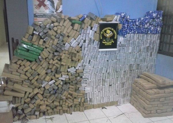 DOF divulga balanço semestral da apreensão de drogas na fronteira do MS