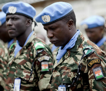 Soldados da Unoci. Foto: ONU/Patricia Esteve